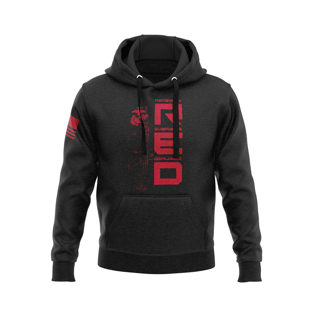 DIA Remember Everyone Deployed R.E.D. USMC Edition Hoodie