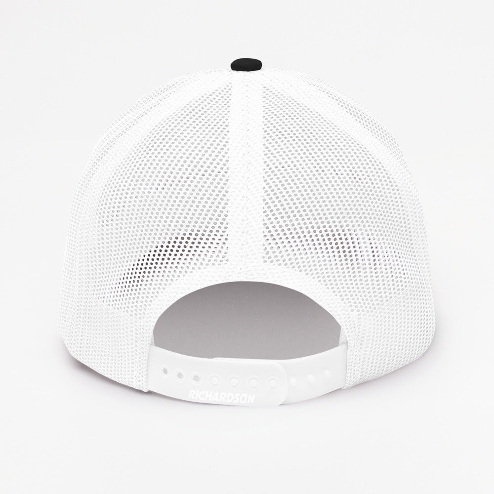 DIA Pathfinder Trucker Cap | Black/White | Men & Women | The Trucker Cap To Blaze Your Own Path to Greatness | Back