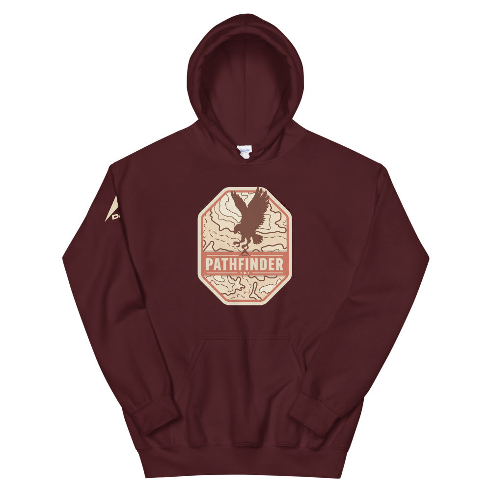 DIA Pathfinder Tracker Hoodie | Maroon | Men & Women | Set Your Sight & Soar Through to Greatness