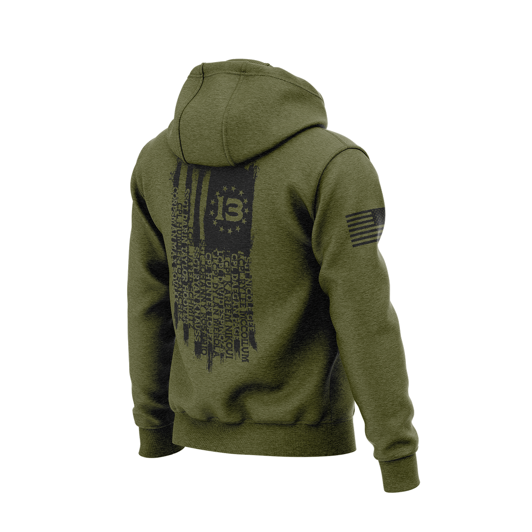 DIA Special Addition Kabul 13 Names Hoodie