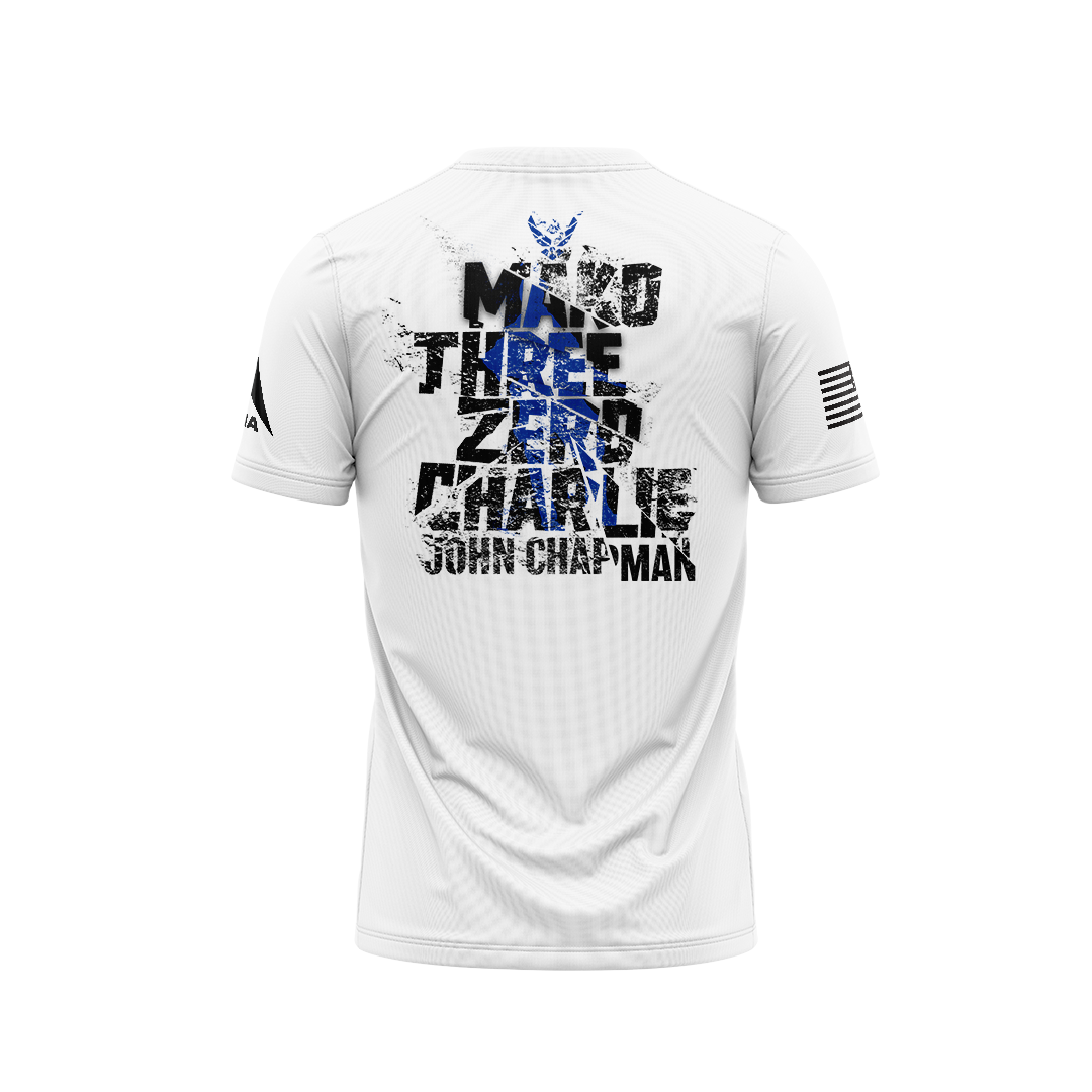 DIA Military Legends: John Chapman Make Three Zero Charlie Frost Version Back Print T-shirt