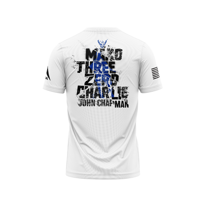 DIA Military Legends: John Chapman Make Three Zero Charlie Frost Version Back Print T-shirt