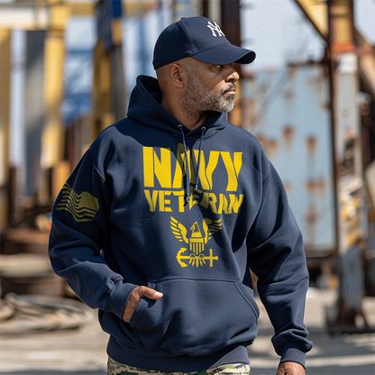 DIA U.S. Navy Veteran Mens Hoodie