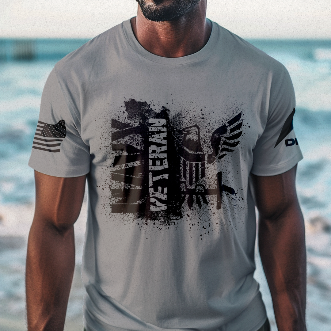 DIA Distressed Navy Veteran T-shirt
