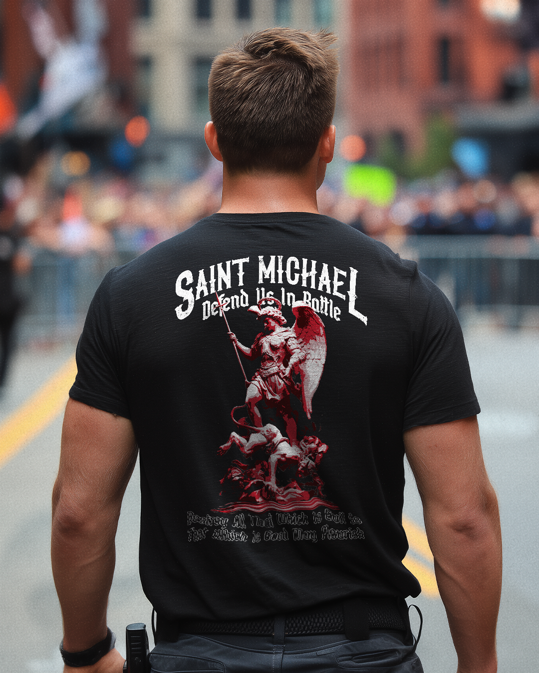 DIA St. Michael Defend Us In Battle T-Shirt
