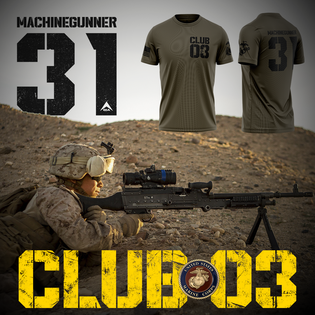DIA USMC Club 03 Machinegunner T-Shirt
