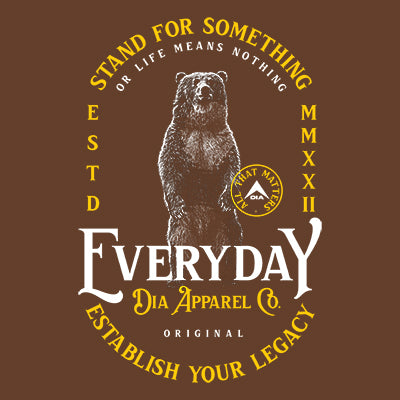 DIA Go Wild Stand for Something or Live for Nothing Mens T-Shirt