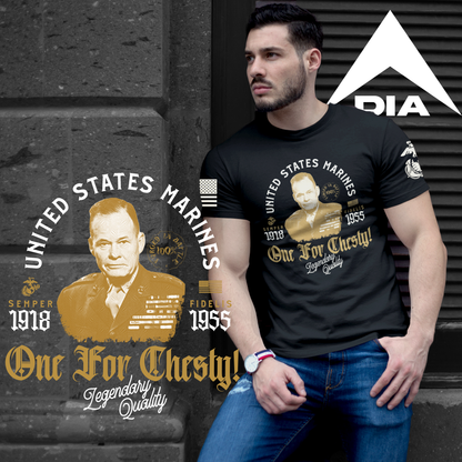 DIA Military Legends One For Chesty Mens T-Shirt (Back Print)