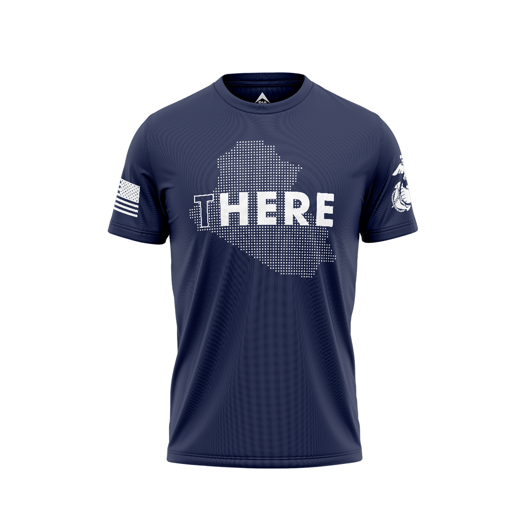 DIA T/HERE Iraq USMC Mens T-Shirt
