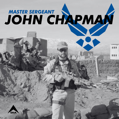 DIA Military Legends: John Chapman Mako Three Zero Charlie Back Print T-Shirt