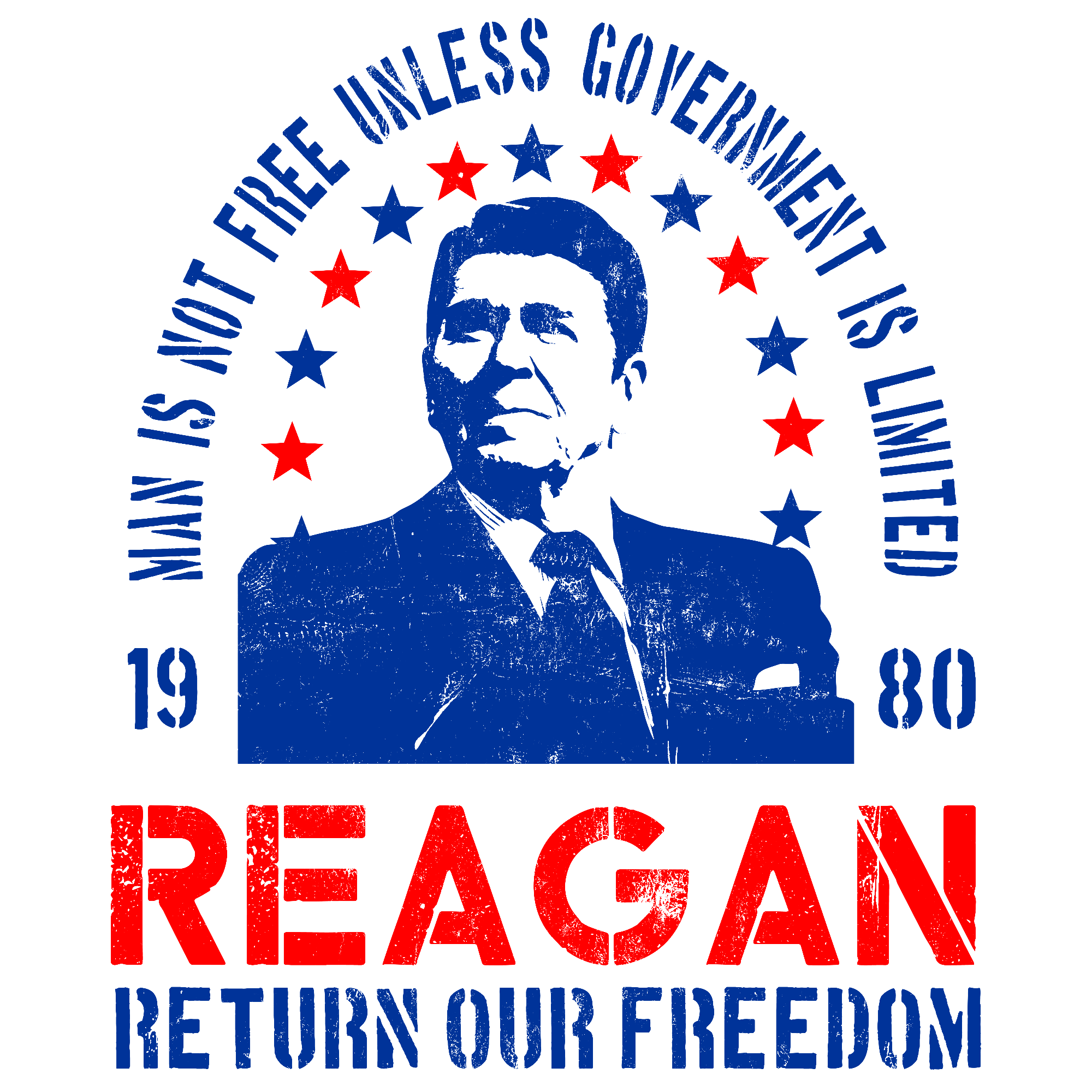 DIA Ronald Reagan Freedom Mens T-Shirt