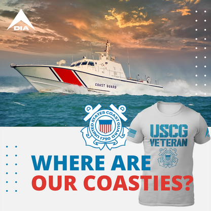 DIA U.S. Coast Guard Veteran Mens T-Shirt