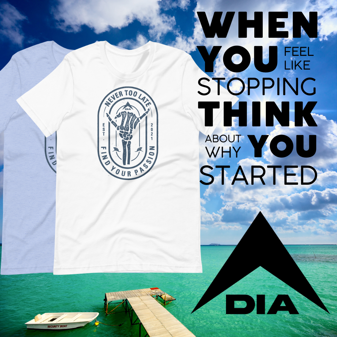 DIA Summer Never Too Late Mens T-shirt