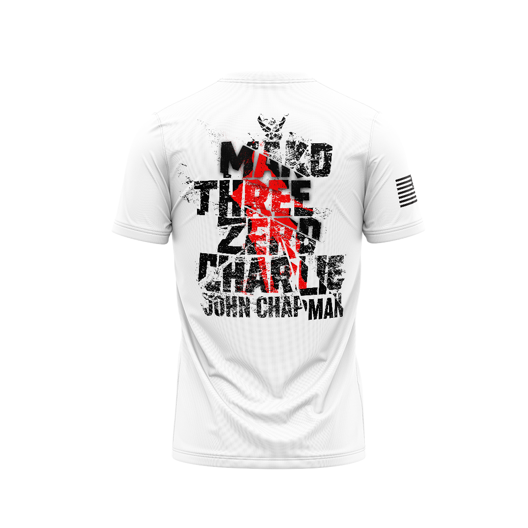 DIA Military Legends: John Chapman Mako Three Zero Charlie Back Print T-Shirt