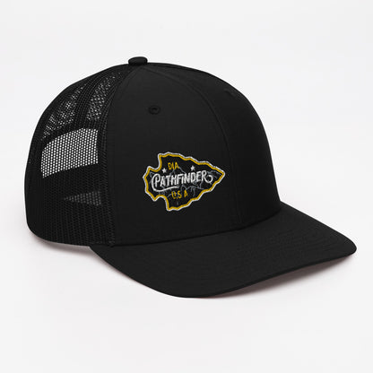 DIA Pathfinder Trucker Cap | Black | Men & Women | The Trucker Cap To Blaze Your Own Path to Greatness | Left