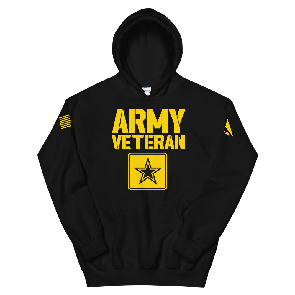 DIA United States Army Veteran Hoodie | Black | Men & Women | An Army for Freedom | This We’ll Defend