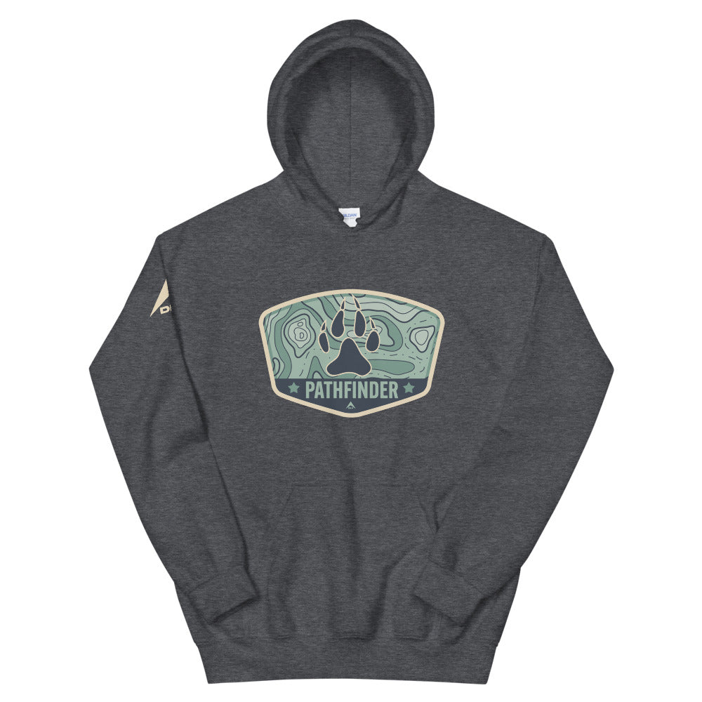 DIA Pathfinder Tracker Hoodie | Dark Heather Gray | Men & Women | Track Down Greatness | Your Plan, Your Rules