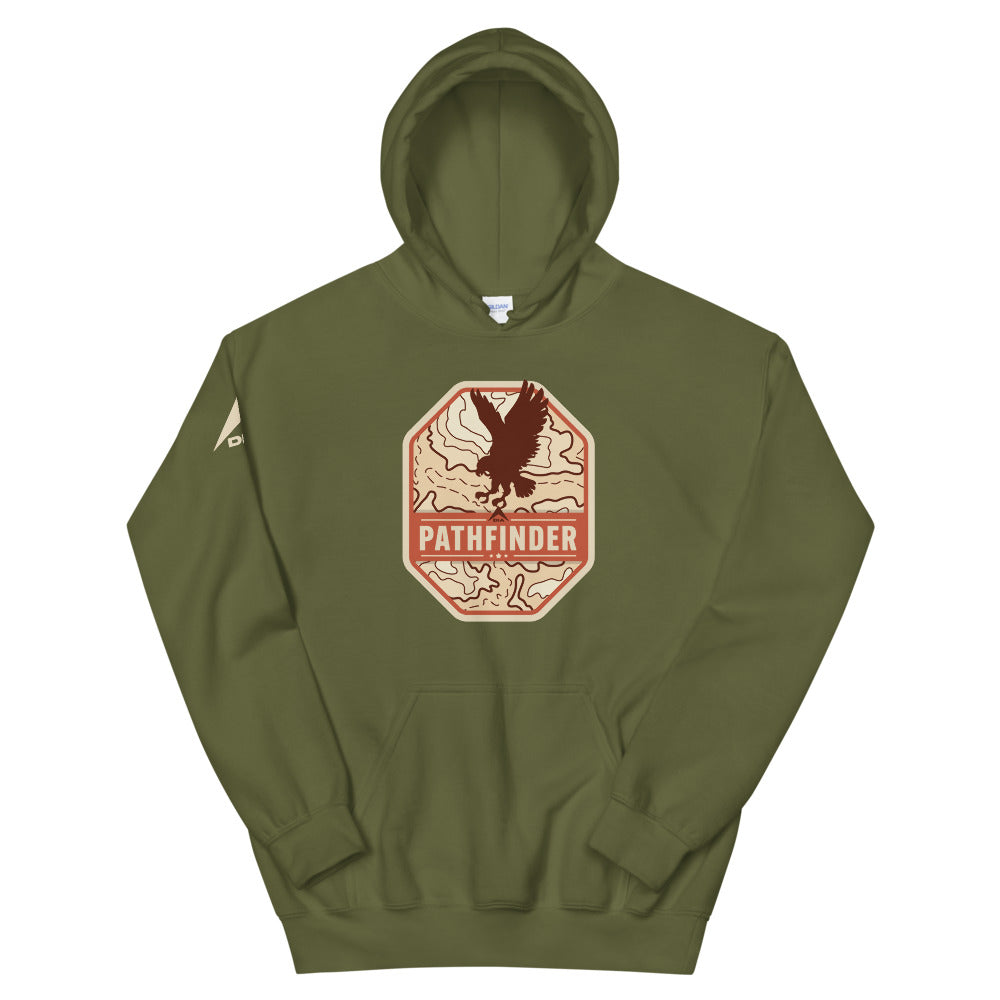 DIA Pathfinder Tracker Hoodie | Military Green | Men & Women | Set Your Sight & Soar Through to Greatness