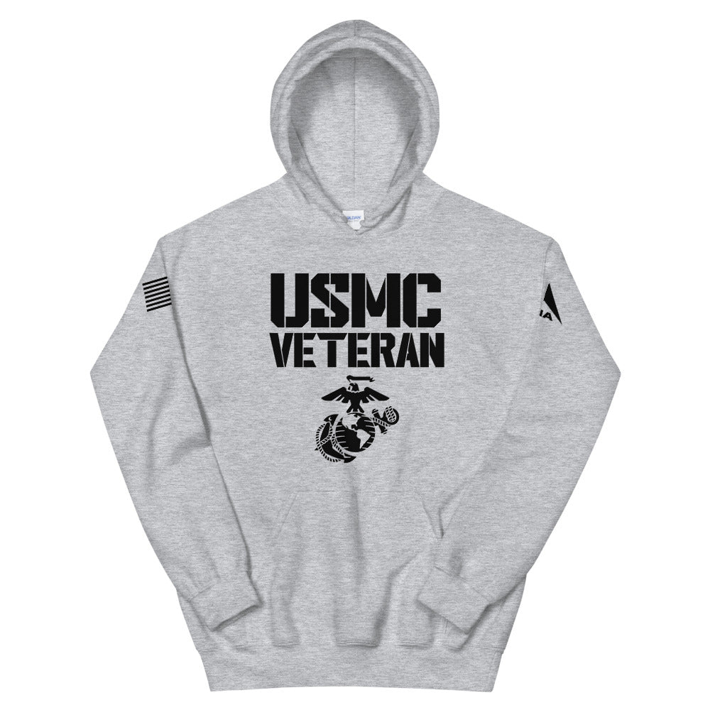 DIA United States Marine Corps Veteran Hoodie | Sport Gray | Men & Women | Fighting & Winning America’s Battles Since 1775 | Once a Marine, Always a Marine