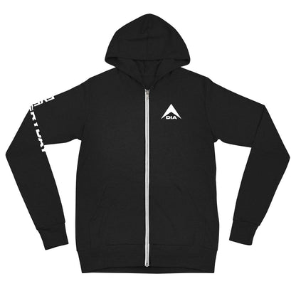 DIA Logo Everyday Zip Hoodie - Black - Men & Women