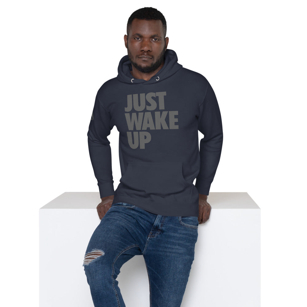 DIA Just Wake Up Hoodie | Navy Blazer Blue | Men & Women | You've Been Lied to | You Define Happiness & Success