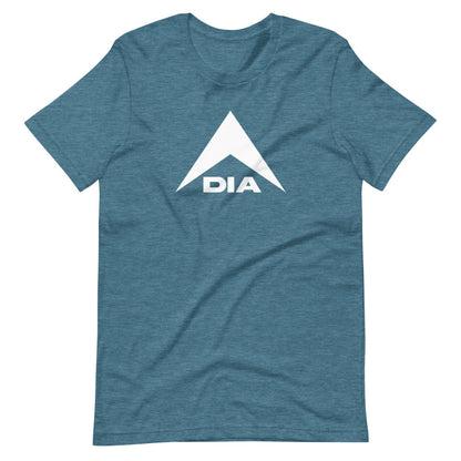 DIA Logo T-Shirt - Heather Deep Teal Blue - Men & Women