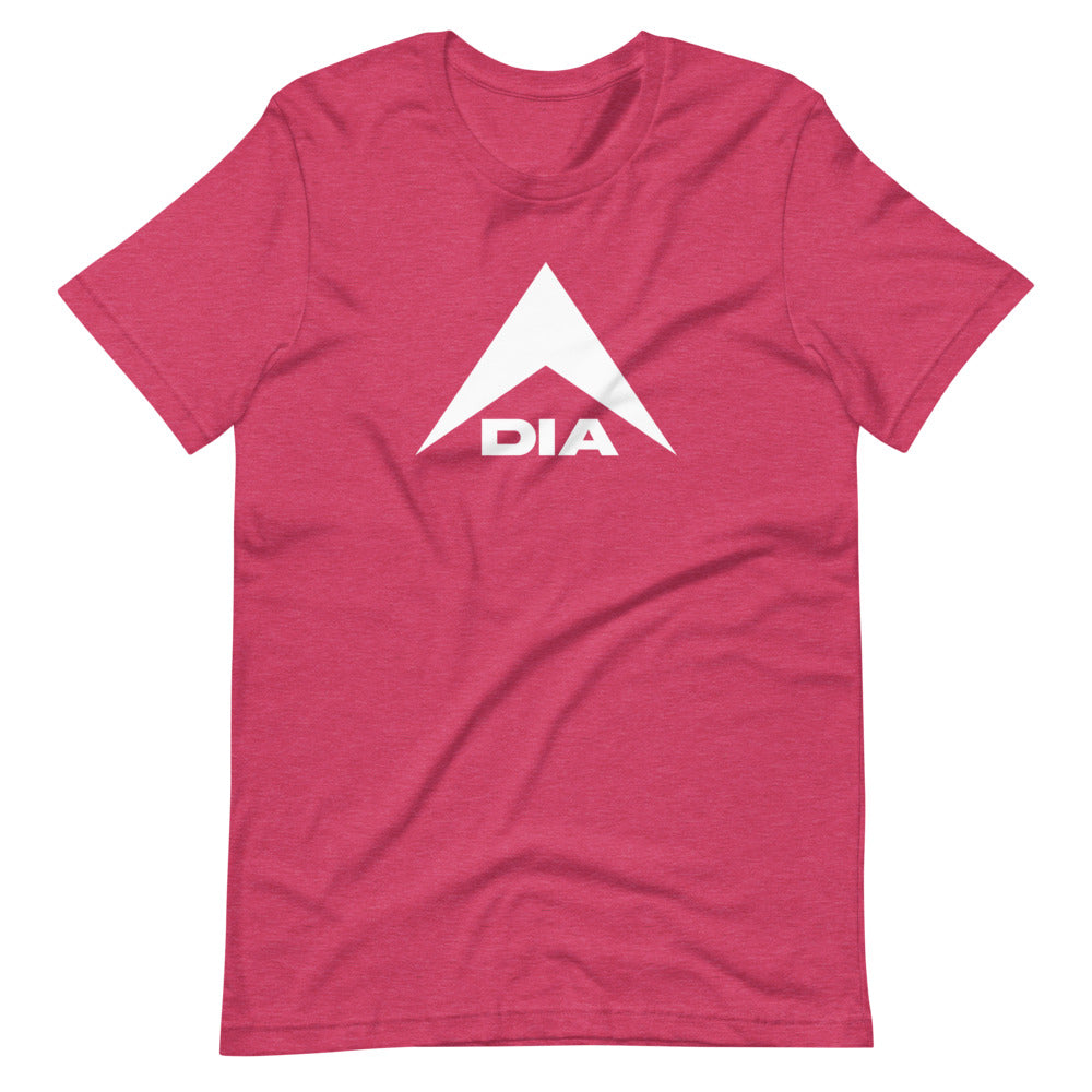 DIA Logo T-Shirt - Heather Raspberry Pink - Men & Women
