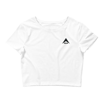 DIA Logo Women’s Crop Tee - White