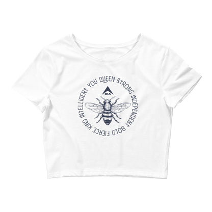 crop top, DIA, summer, queen bee, queen, bee, be something, white