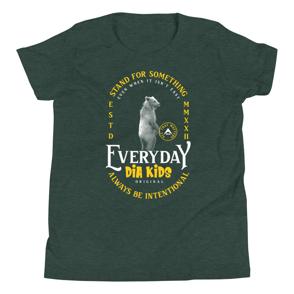 Bears, DIA, No Apologies, No Excuses, 2022, T-Shirt, DIA Everyday, Stand for Something, Kids, Forest